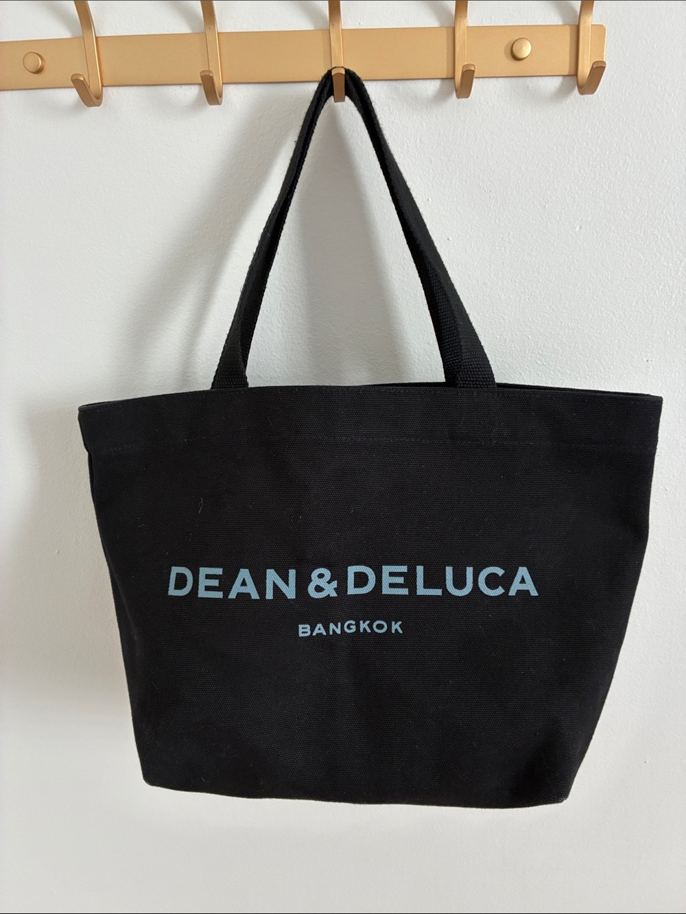 Dean & Deluca Black Canvas Tote Bag - Bangkok Logo